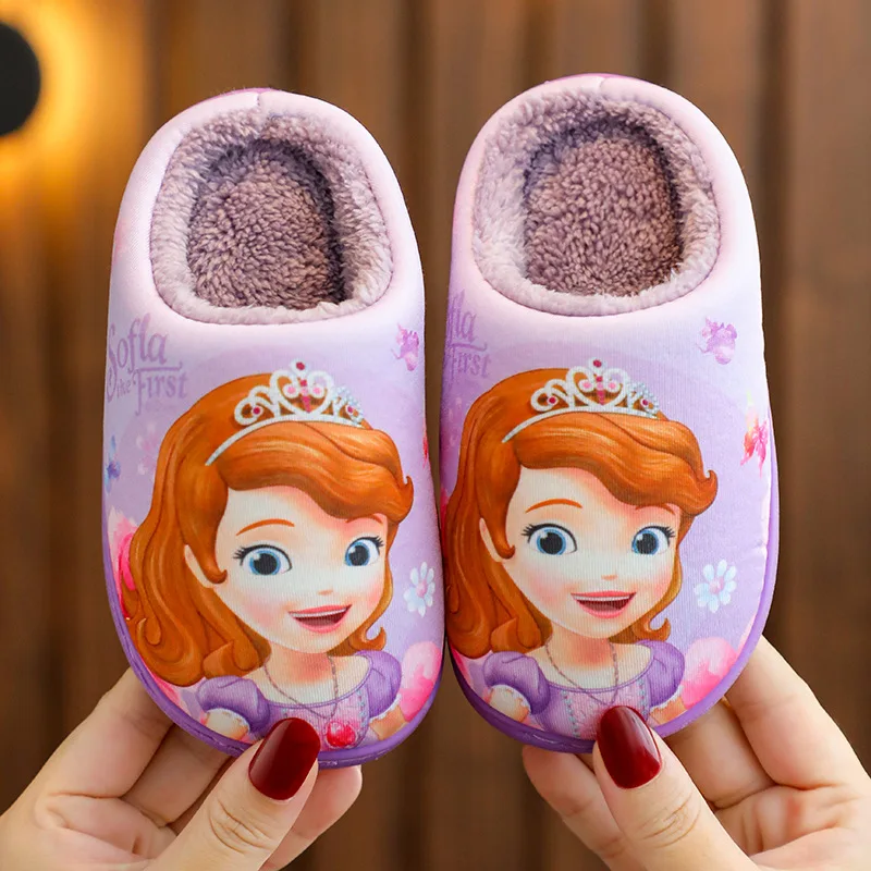 Детские хлопковые тапочки disney