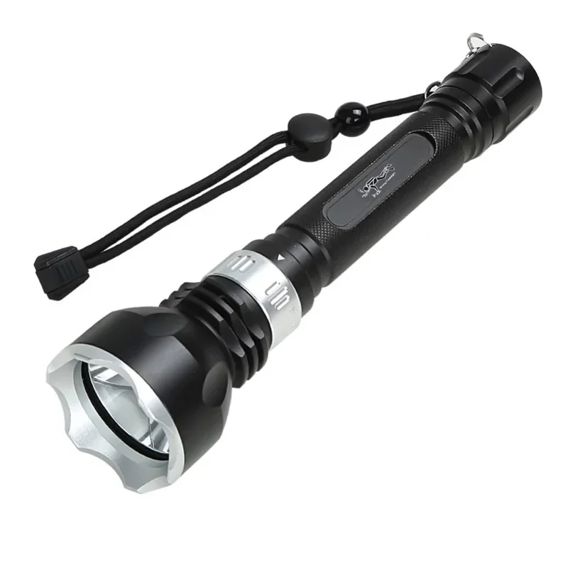 Профессиональный фонарик для дайвинга lotus head cree xml t6