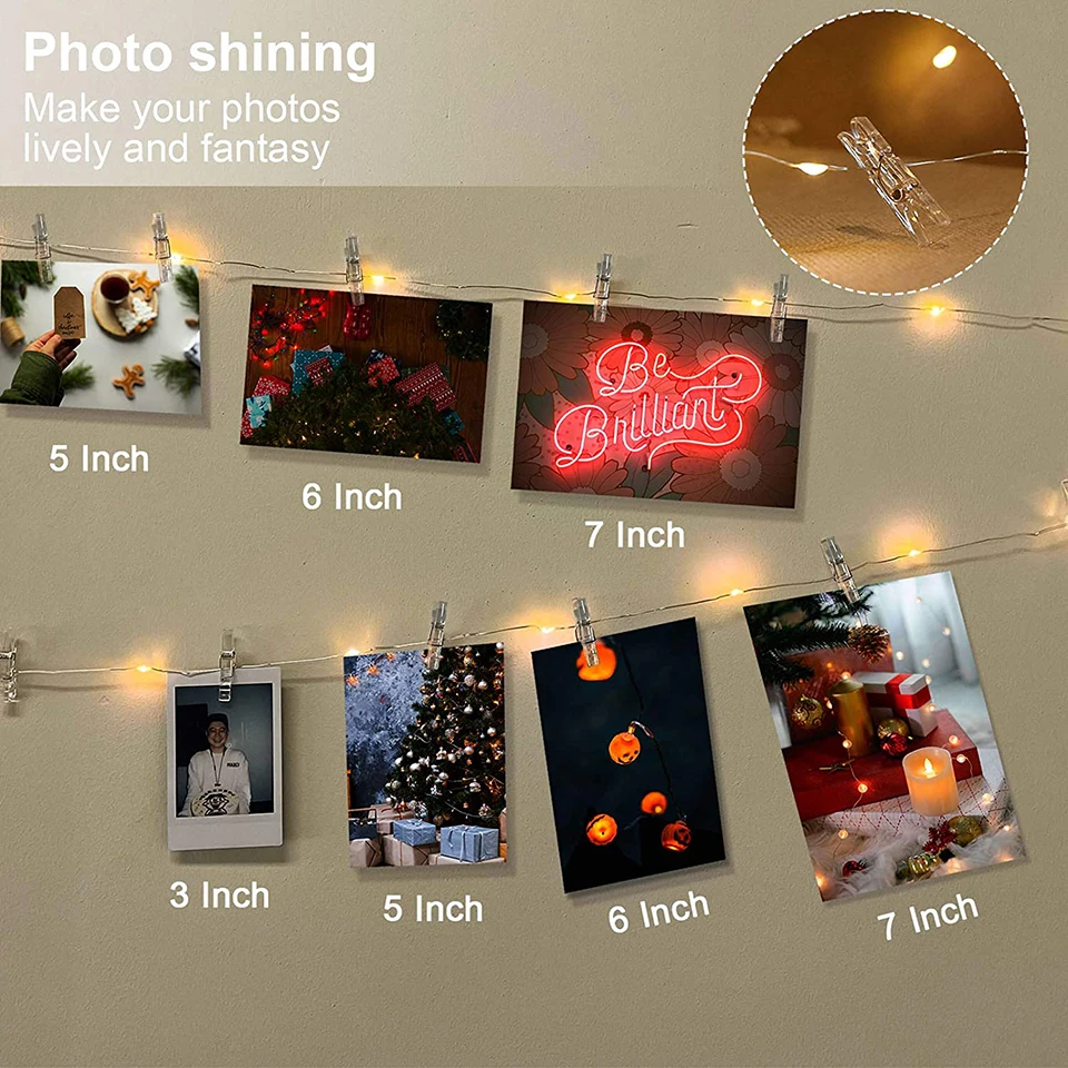 Светодиодная гирлянда с фотозажимом - Фотография_3