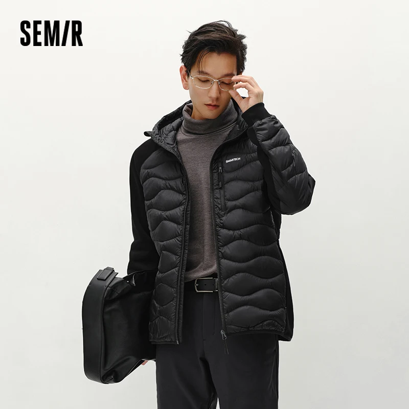 Пуховик semir, мужская легкая верхняя одежда с капюшоном - Фотография_3