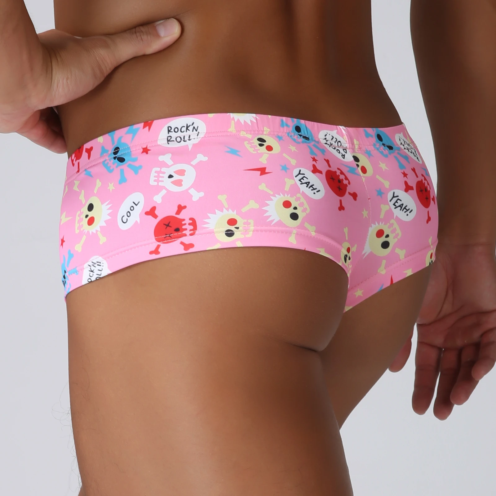 Мужские повседневные бразильские боксеры-бикини с цифровым принтом - Фотография_2