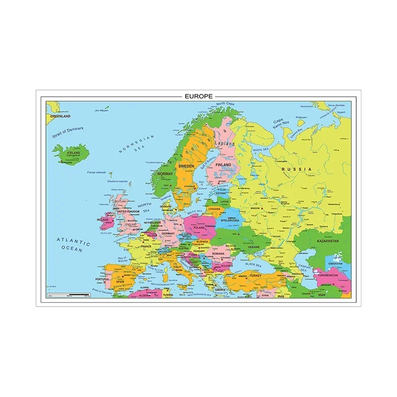 225*150 см карта европы безрамный - Фотография_6