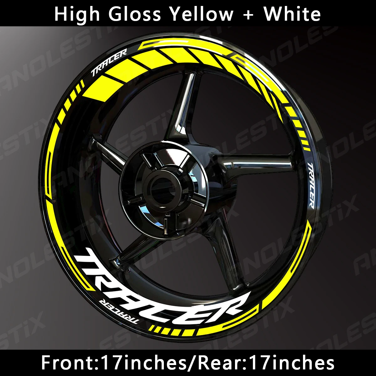 Anolestix светоотражающая наклейка на колесо мотоцикла - Фотография_4