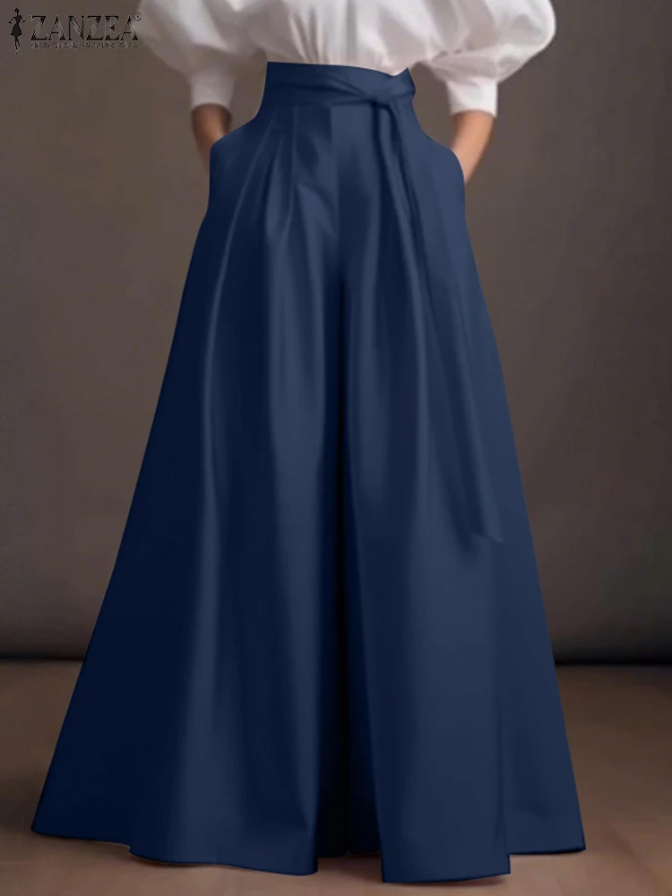 Zanzea, широкие брюки с высокой талией - Фотография_3