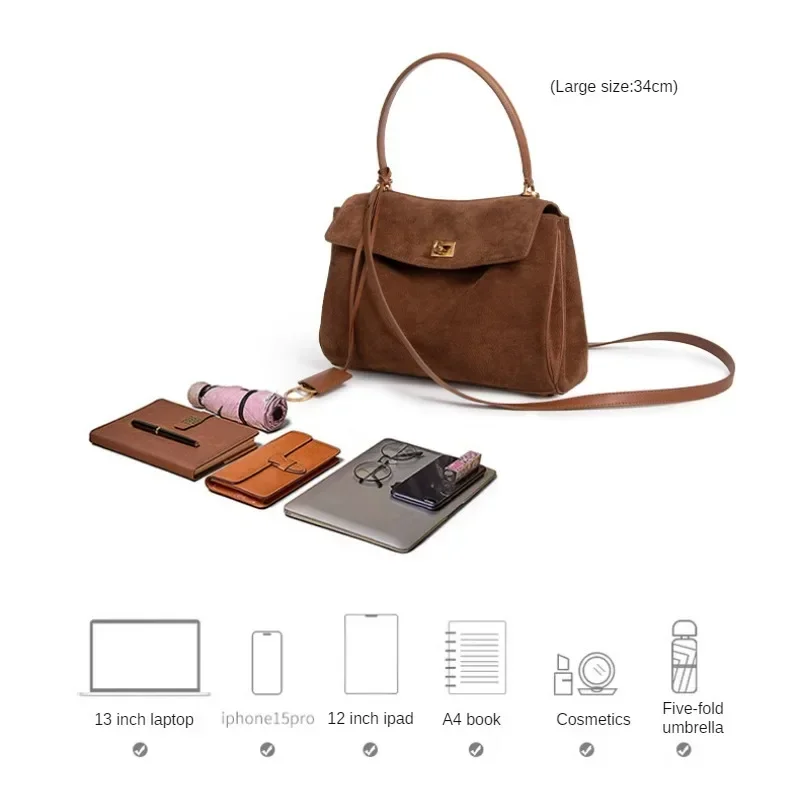 Новая матовая кожаная сумка-тоут rodeo - Фотография_6