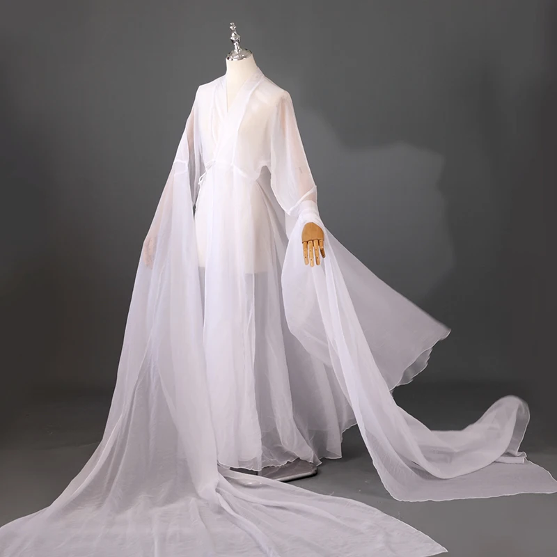 Антикварный большой плащ ханьфу с водяными рукавами - Фотография_4