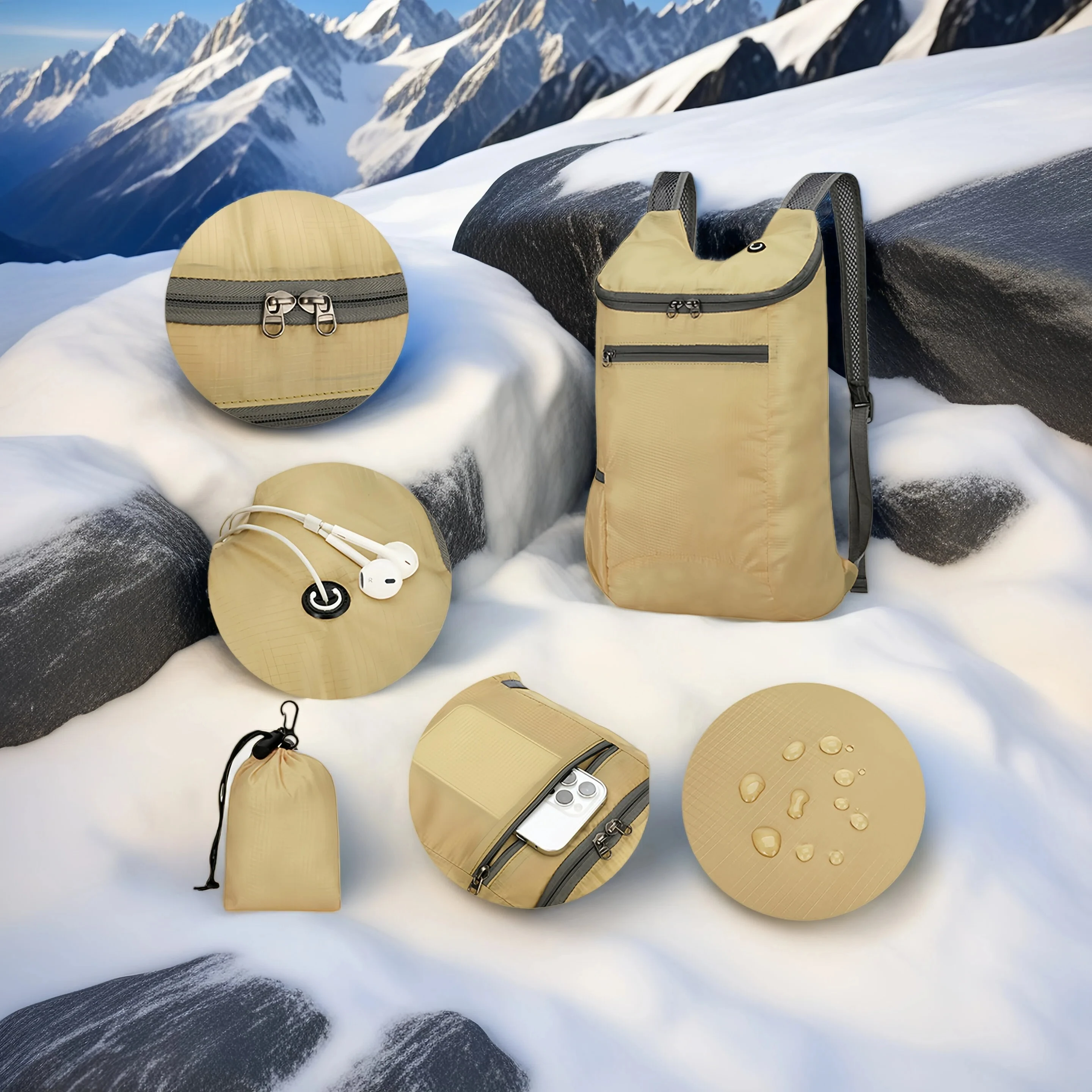 Легкий складной рюкзак для улицы