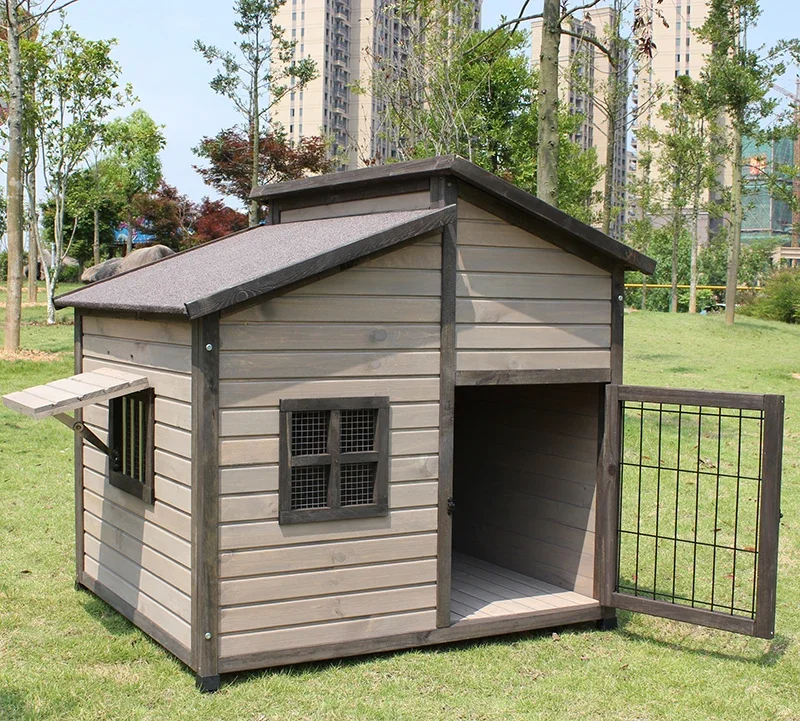 Домашний и уличный домик из массива дерева для собак - Фотография_2