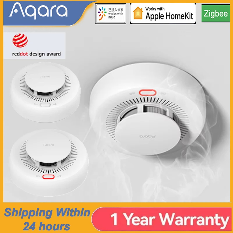 Новый детектор дыма aqara zigbee