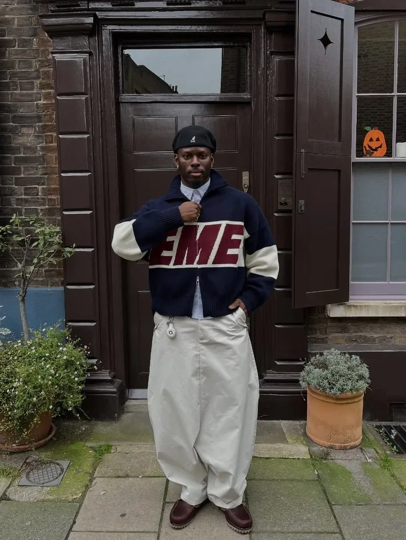 Зимний теплый свитер большого размера