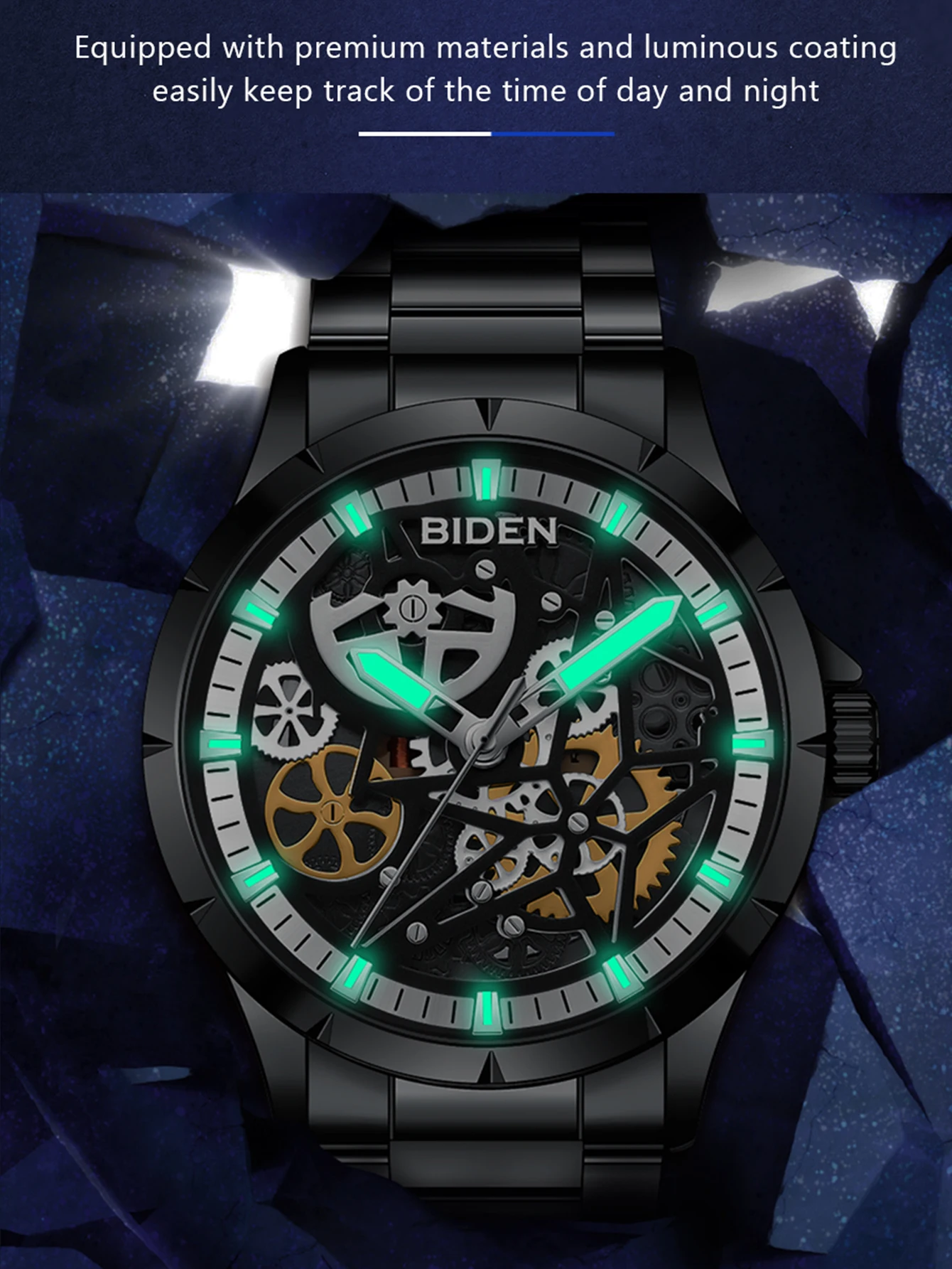 Biden модные деловые мужские часы - Фотография_4