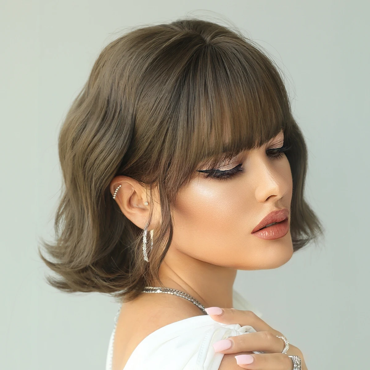 Парик namm короткий боб парик светлые - Фотография_4