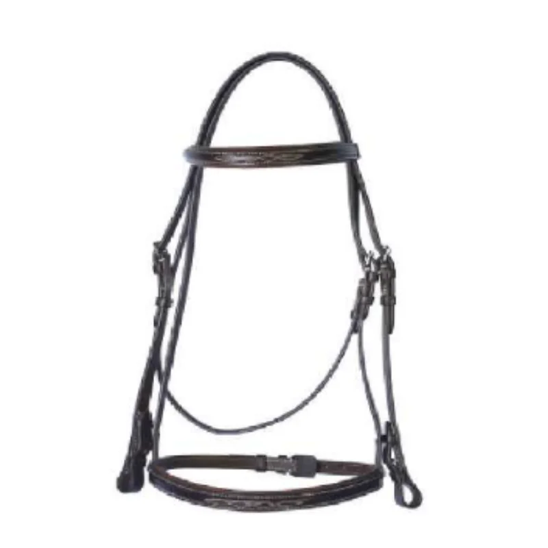 Кожаная уздечка для верховой езды для скачек - Фотография_5