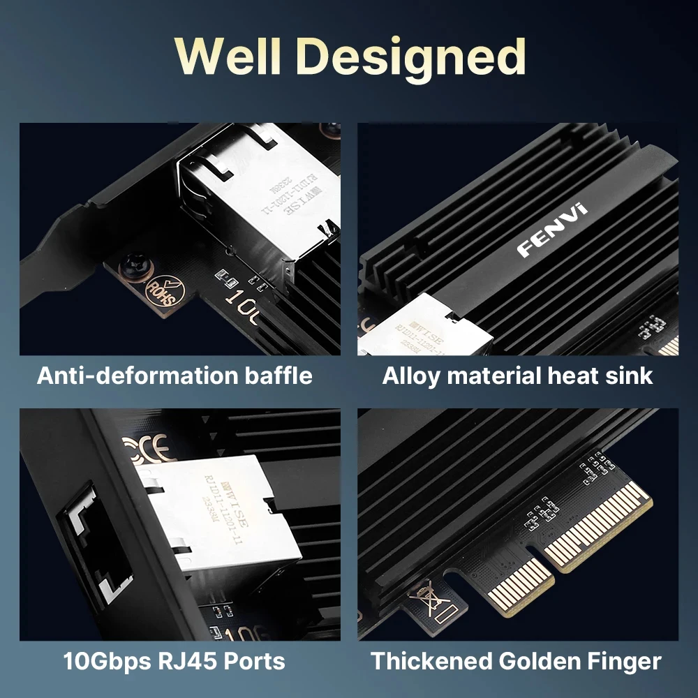 Pcie к rj45 сетевая карта lan10 - Фотография_3