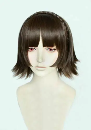Для косплея makoto niijima коричневый - Фотография_2