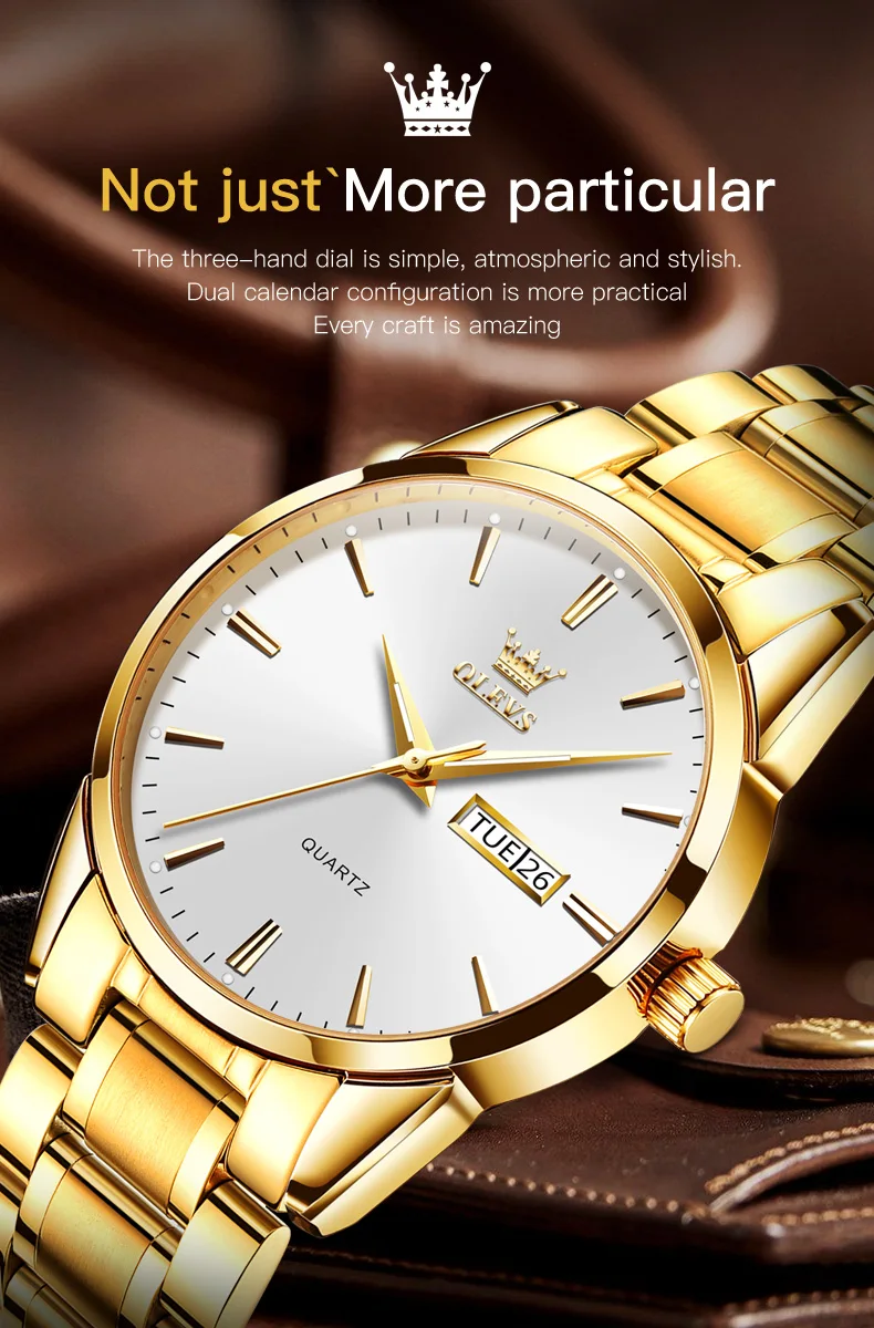 Olevs мужские часы водонепроницаемые - Фотография_3