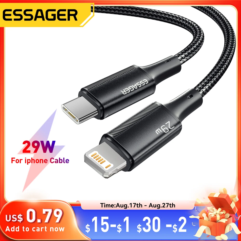 Кабель essager usb c для iphone