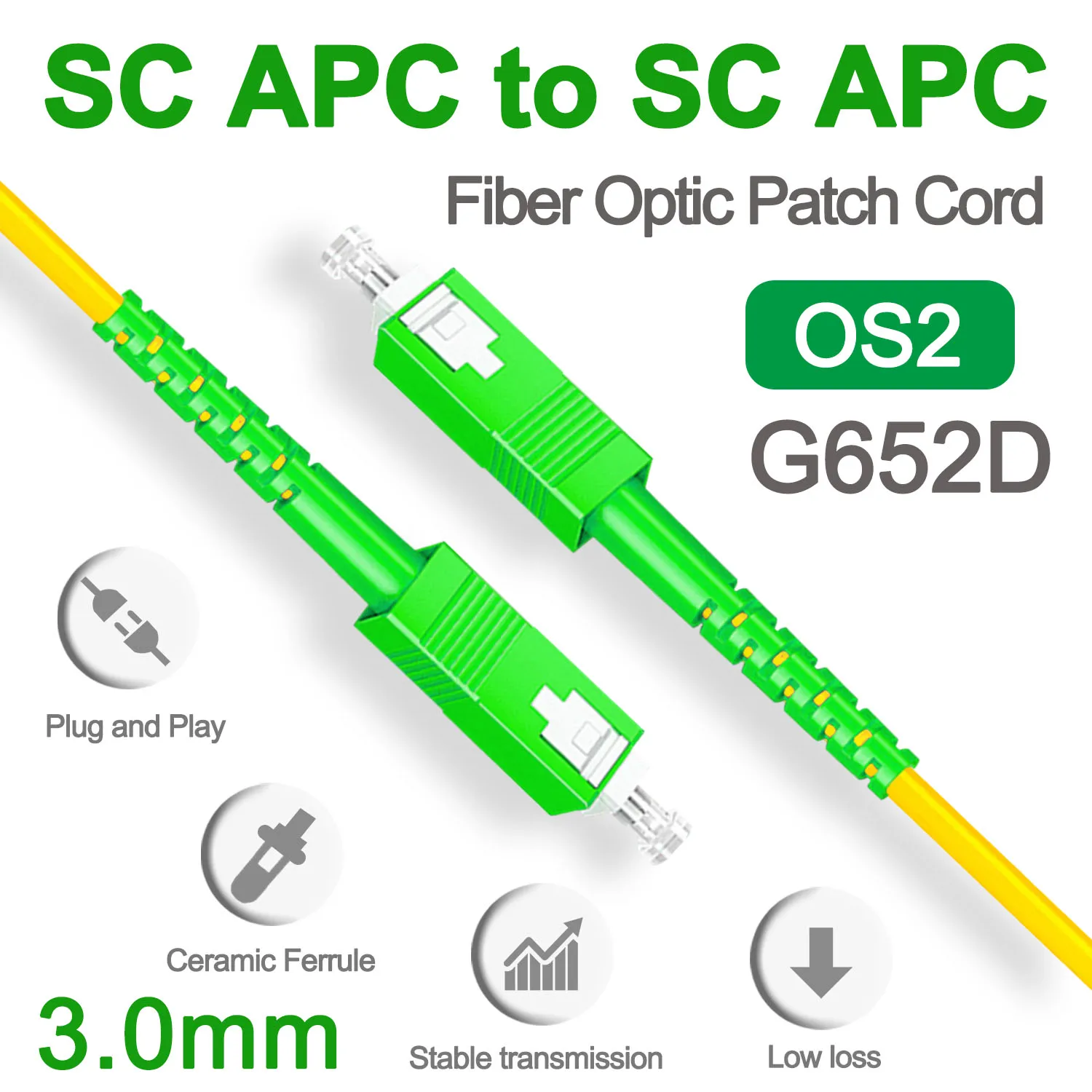 Оптоволоконный патч-кабель sc apc