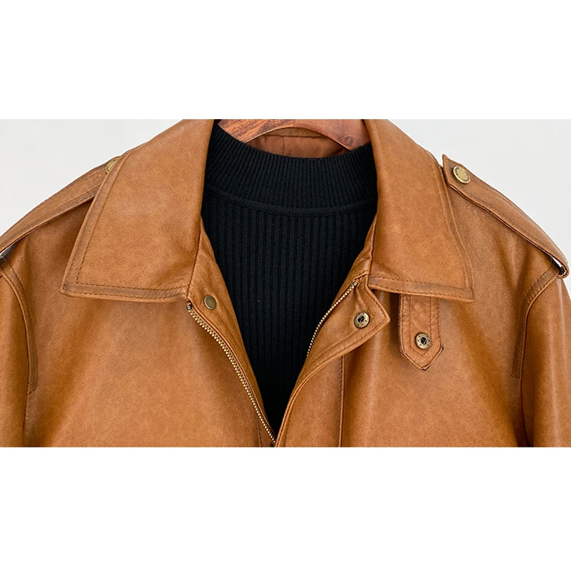 Женская куртка из натуральной овечьей кожи - Фотография_4