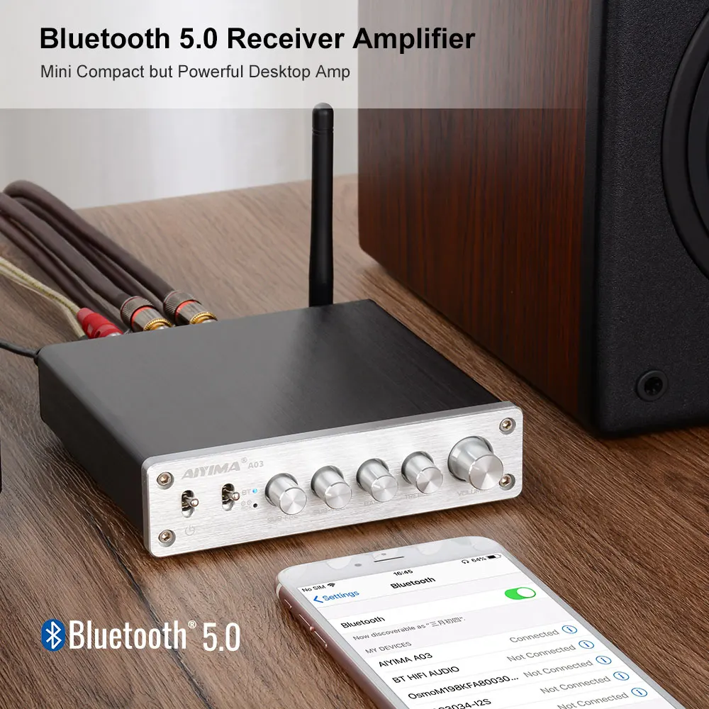 Aiyima b01 усилитель мощности bluetooth 2 - Фотография_4