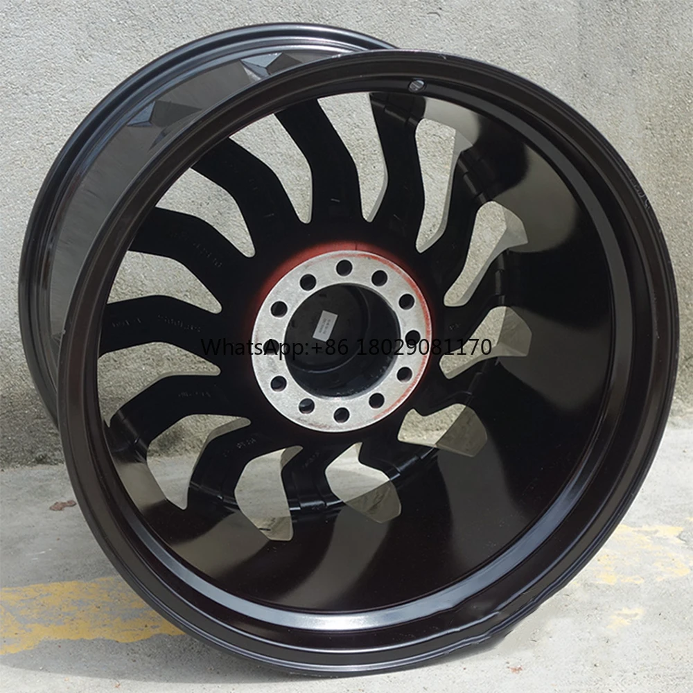 Красные спицы 20 дюймов 12j ultra deep wheel -44et 6x135 6x139 - Фотография_3