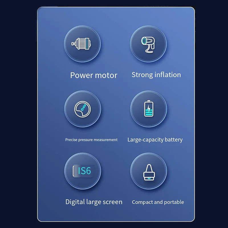Беспроводной воздушный насос с цифровым дисплеем - Фотография_2