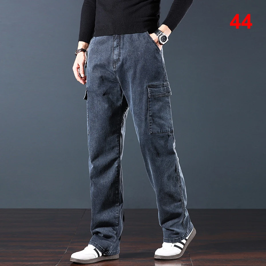 Винтажные прямые джинсы для мужчин 44