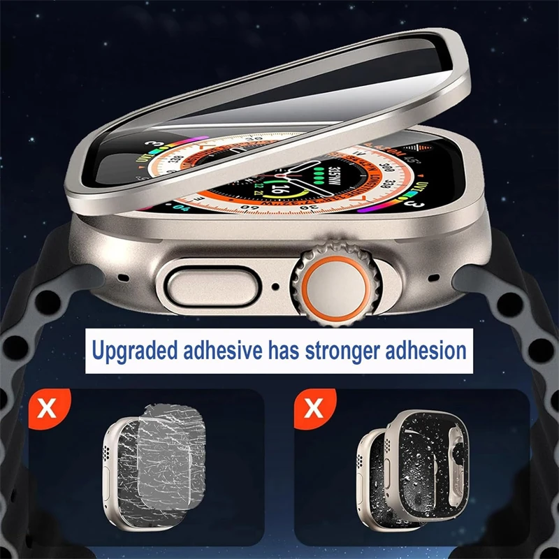 Чехол из алюминиевого сплава + закаленное стекло для apple watch ultra 2 - Фотография_5