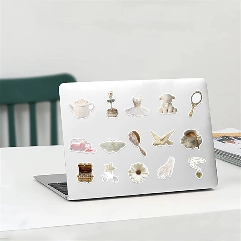 Ins белая наклейка из пвх - Фотография_3