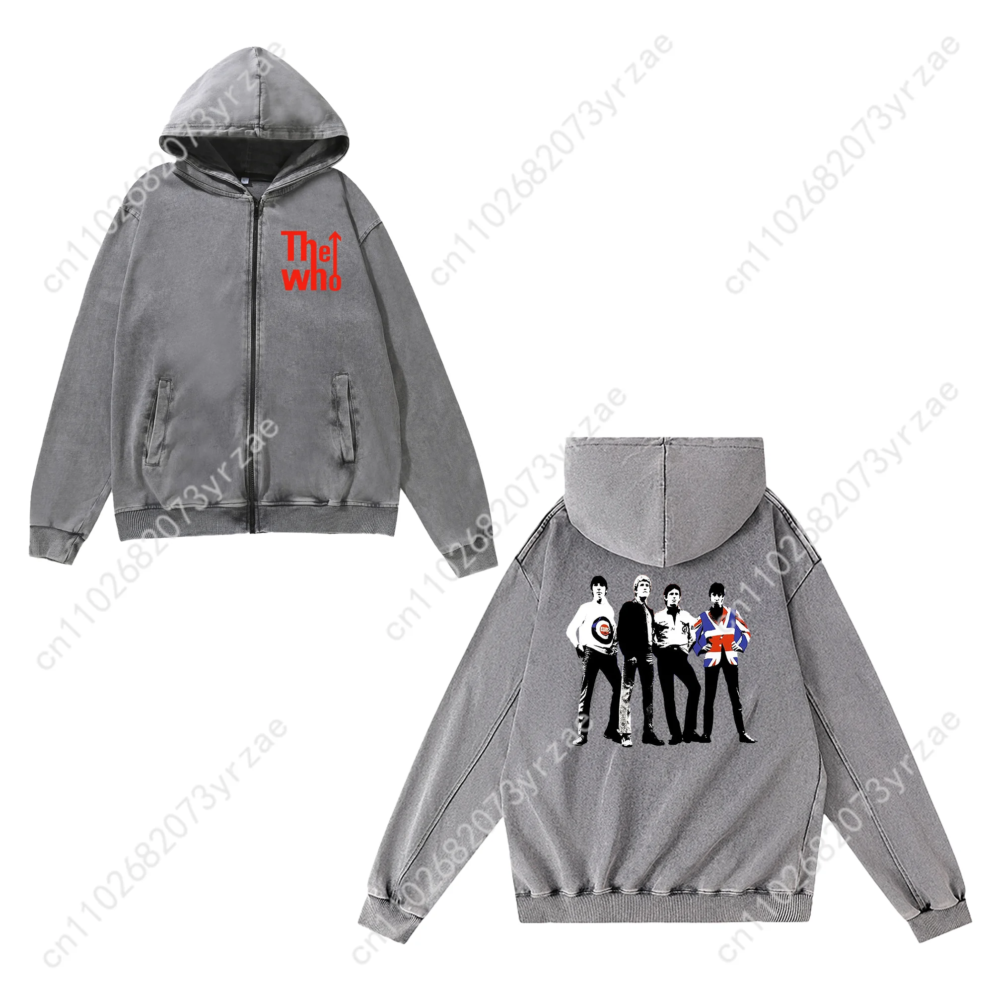 Толстовка на молнии who для мужчин и женщин - Фотография_3