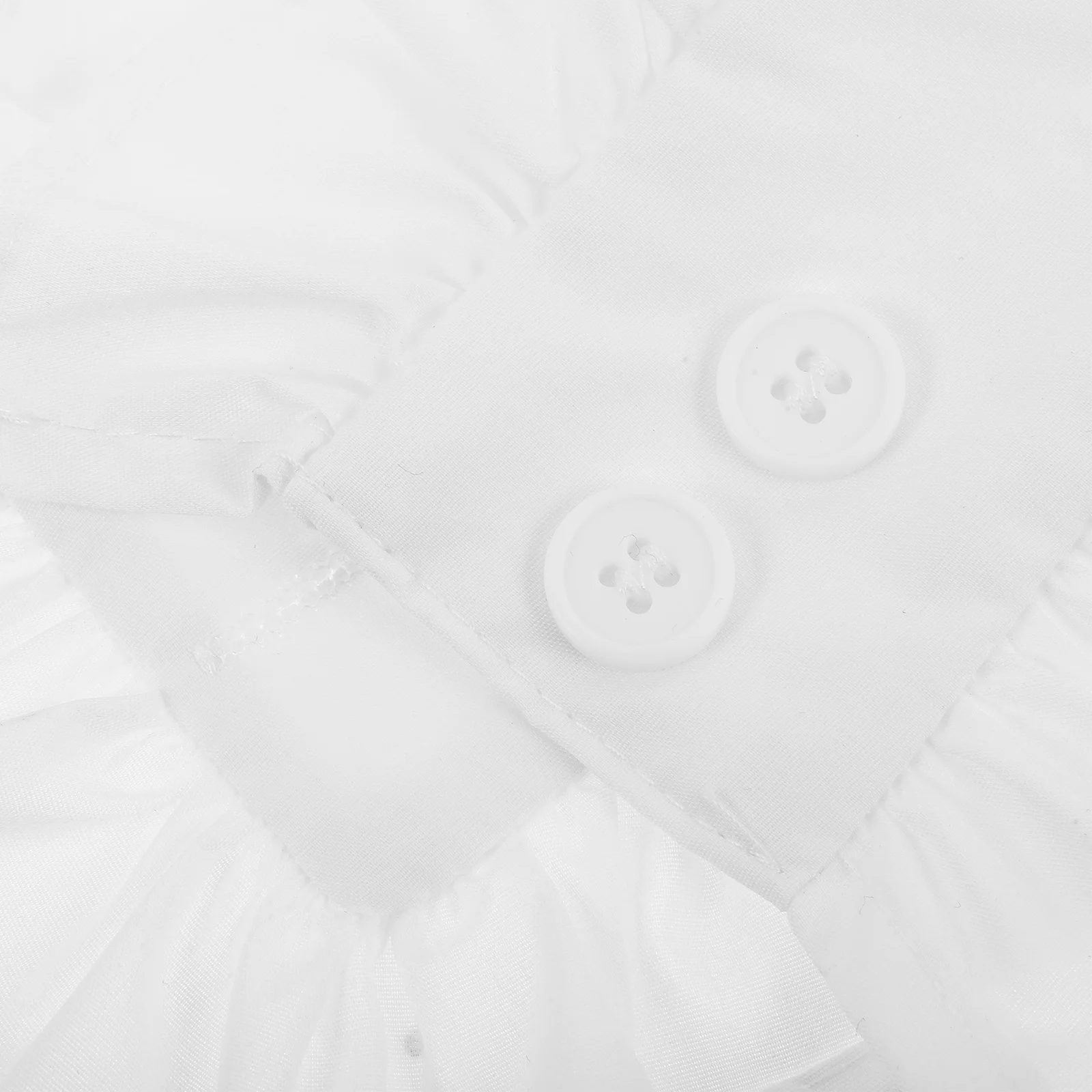 1 пара съемных клетчатых манжет с рюшами для женщин - Фотография_5