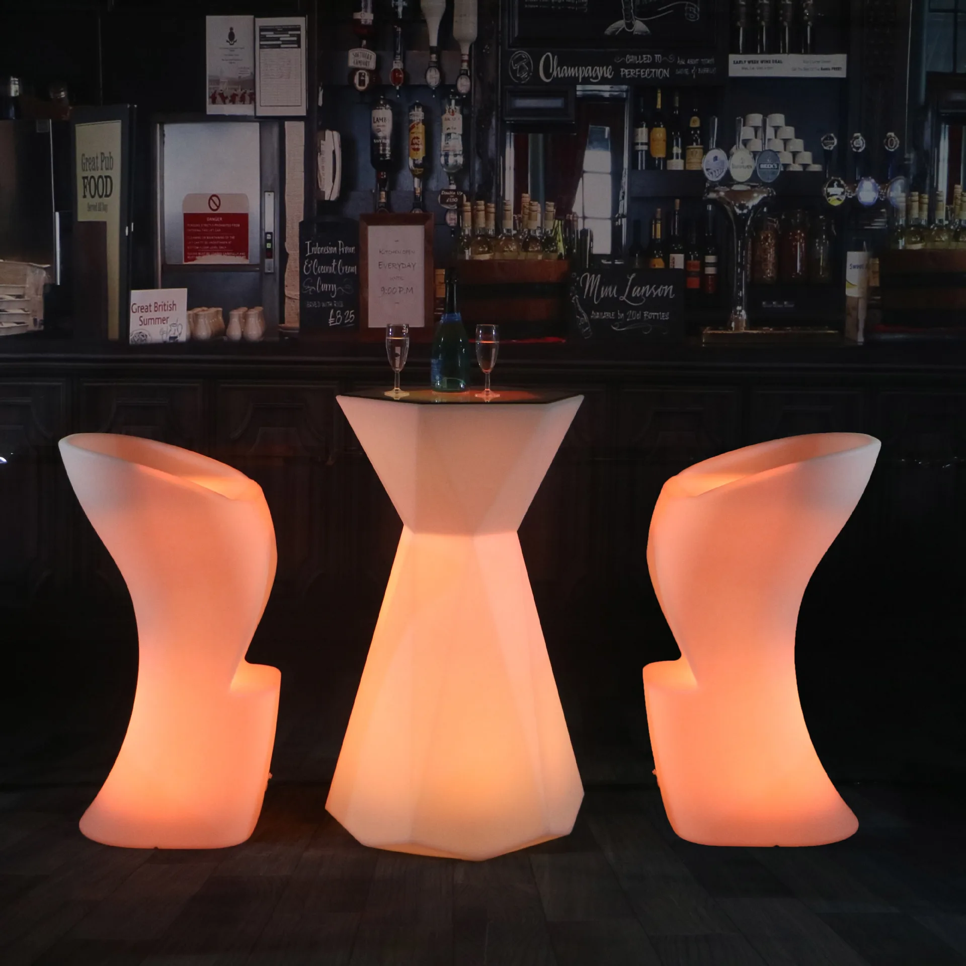 Барный стол со светодиодной подсветкой - Фотография_3