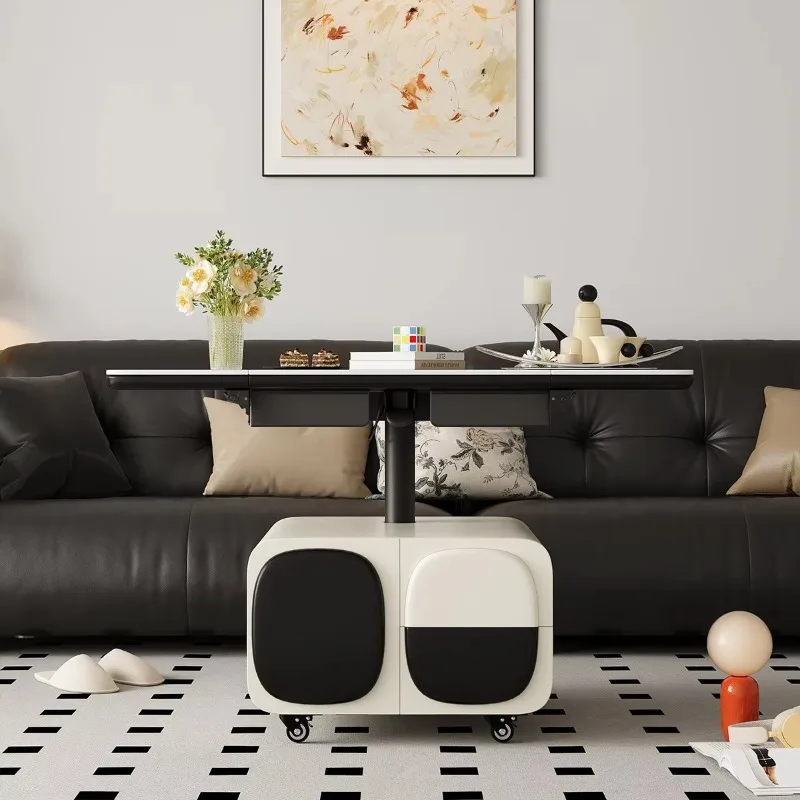 Выдвижной чайный передвижной чайный столик для гостиной - Фотография_5