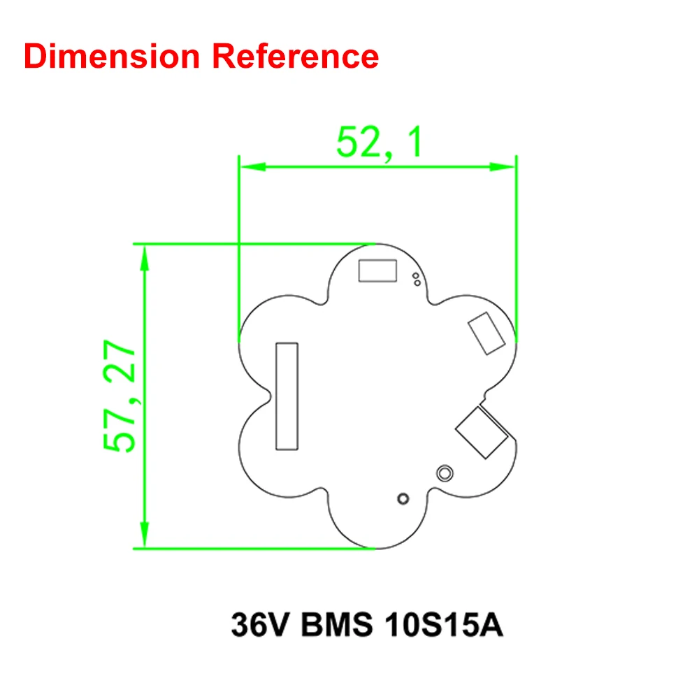 Bemuchsafer 10s 15a 36v bms cuttle - Фотография_5
