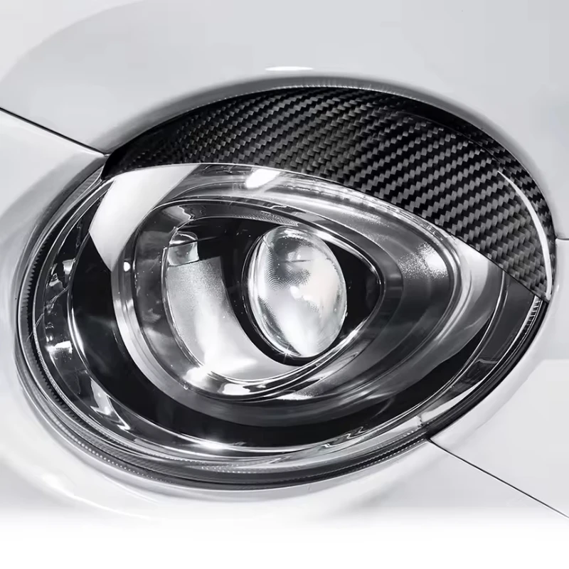 Для fiat 500 для abarth 595 настоящая сухая фара из углеродного волокна