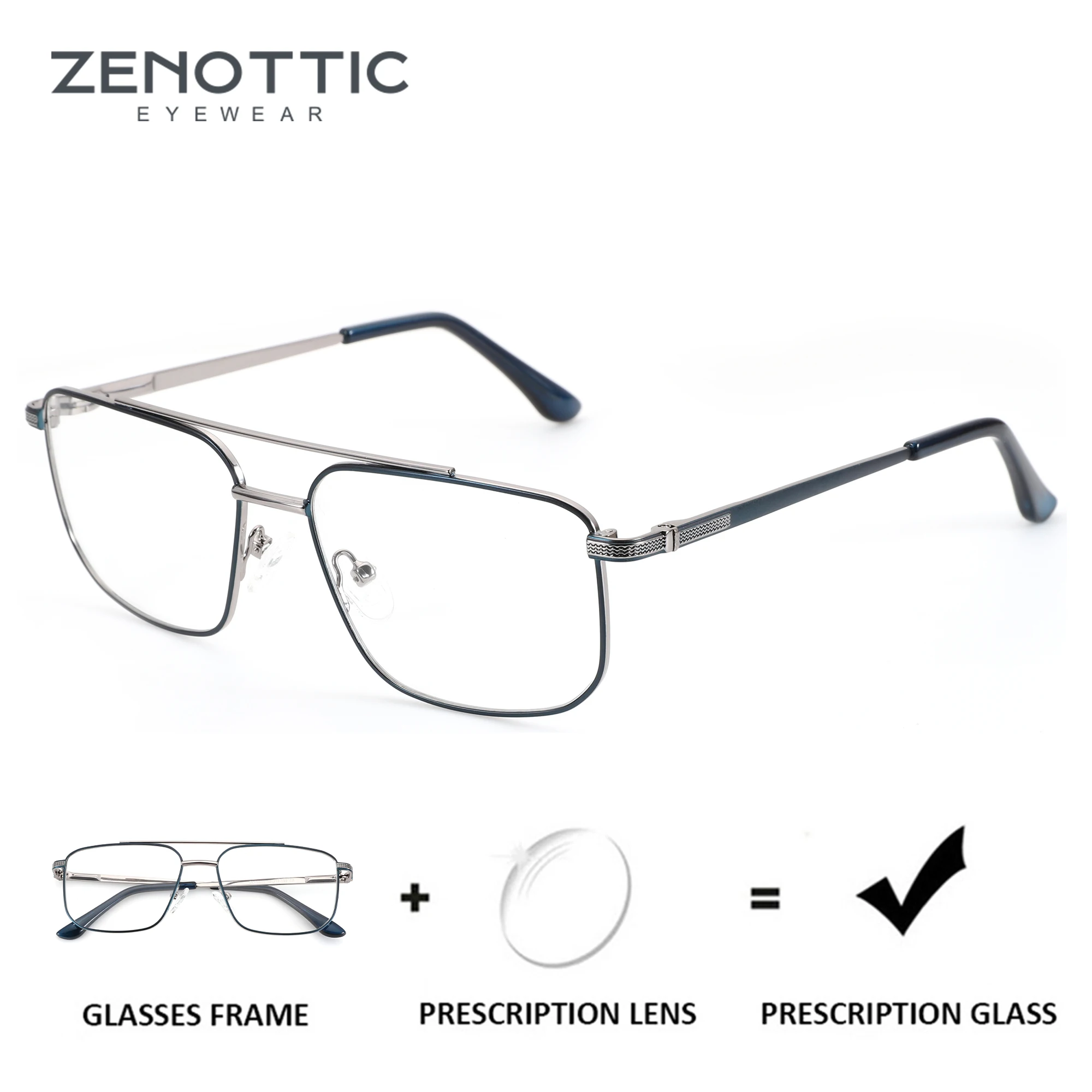 Zenottic (размер m) классические очки-авиаторы по рецепту