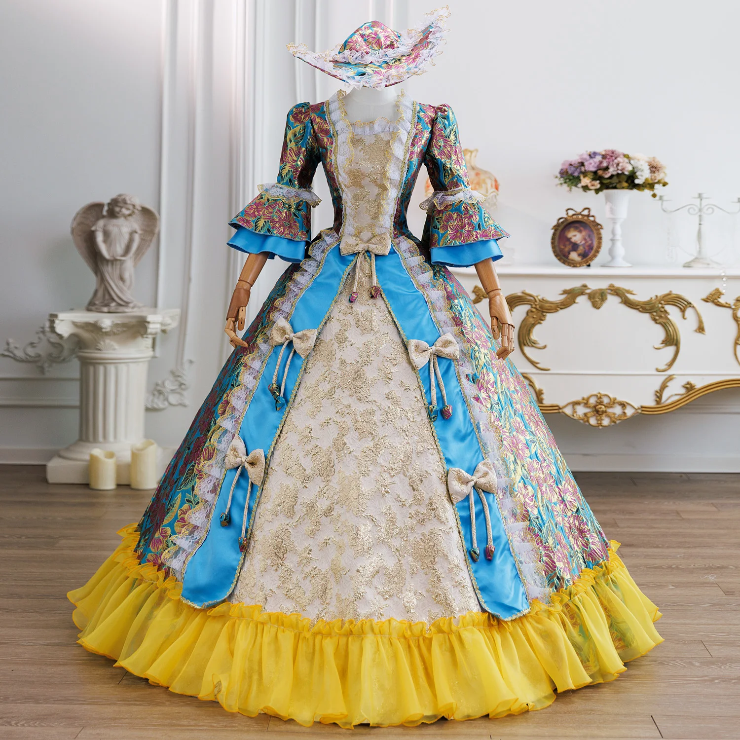 Грузинское свадебное платье на шнуровке