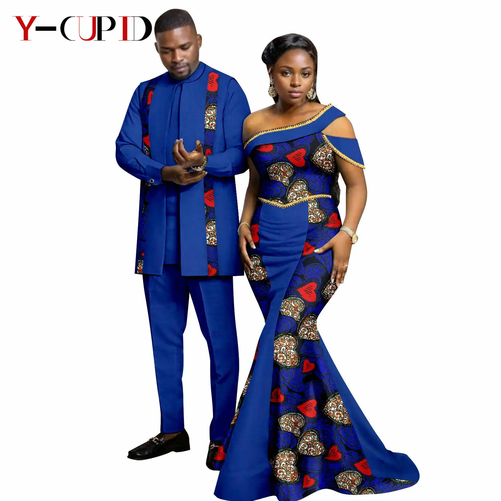 Женские платья с африканским принтом русалки