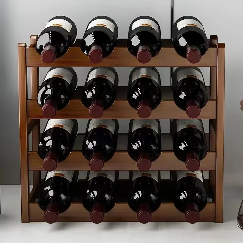 Красная декоративная стойка winerack - Фотография_4