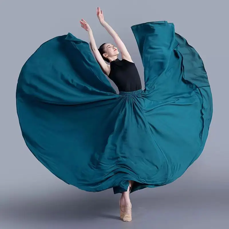 Шифоновая юбка 720 градусов для балета и танцев - Фотография_2