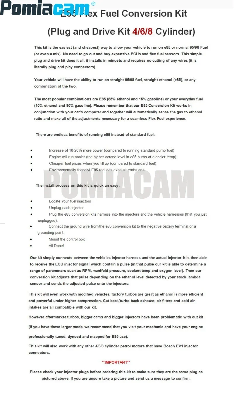 Года комплект для переоборудования e85 4 цилиндра — cold start asst - Фотография_5