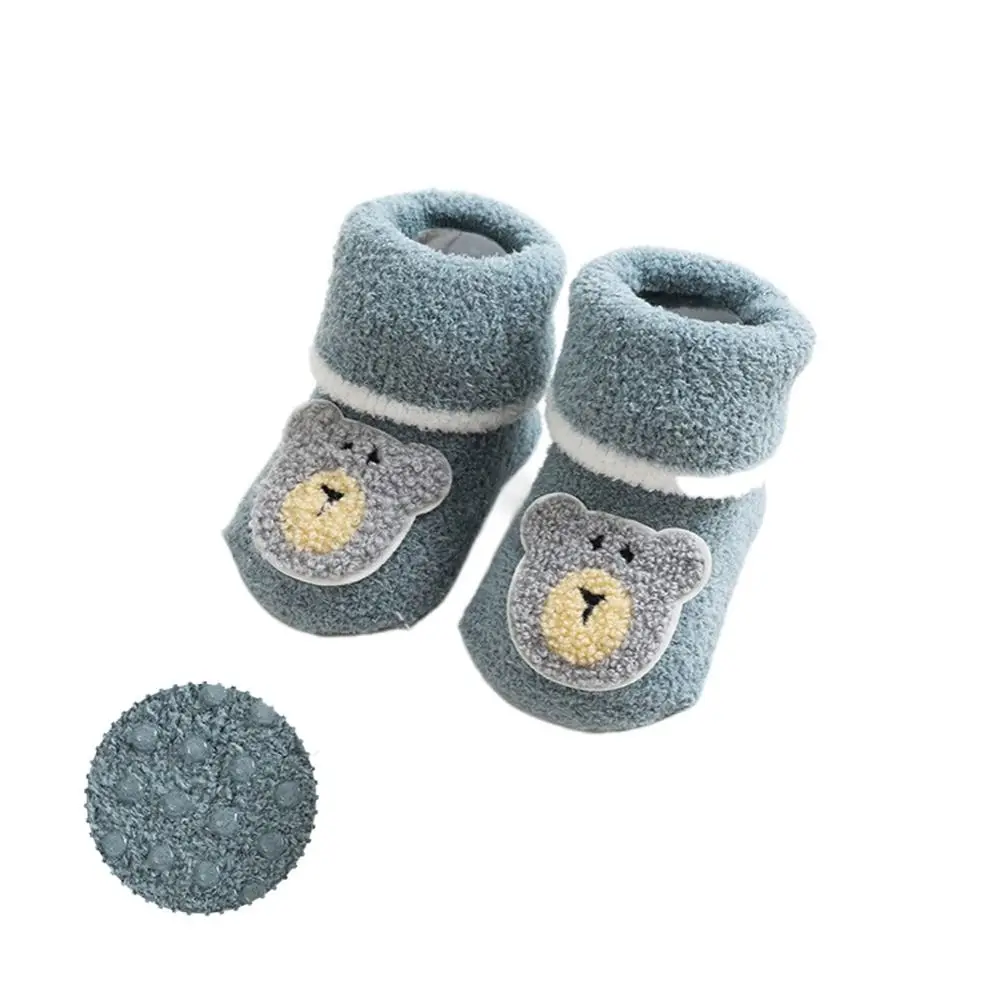 Подарки, противоскользящие осенне-зимние носки с медведем