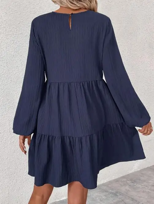 Новое осеннее платье с длинными рукавами 2024 - Фотография_4