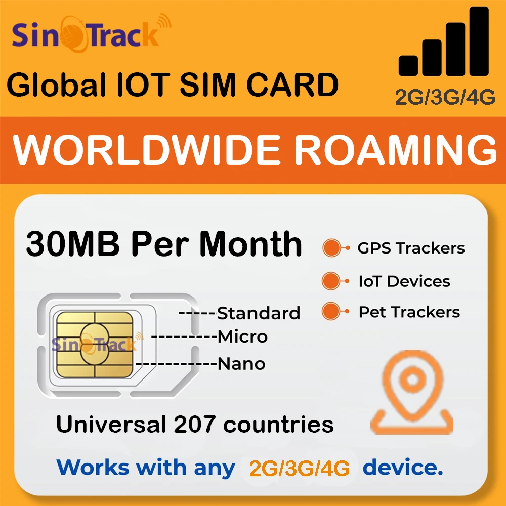Sinotrack global m2m 1-летняя карта