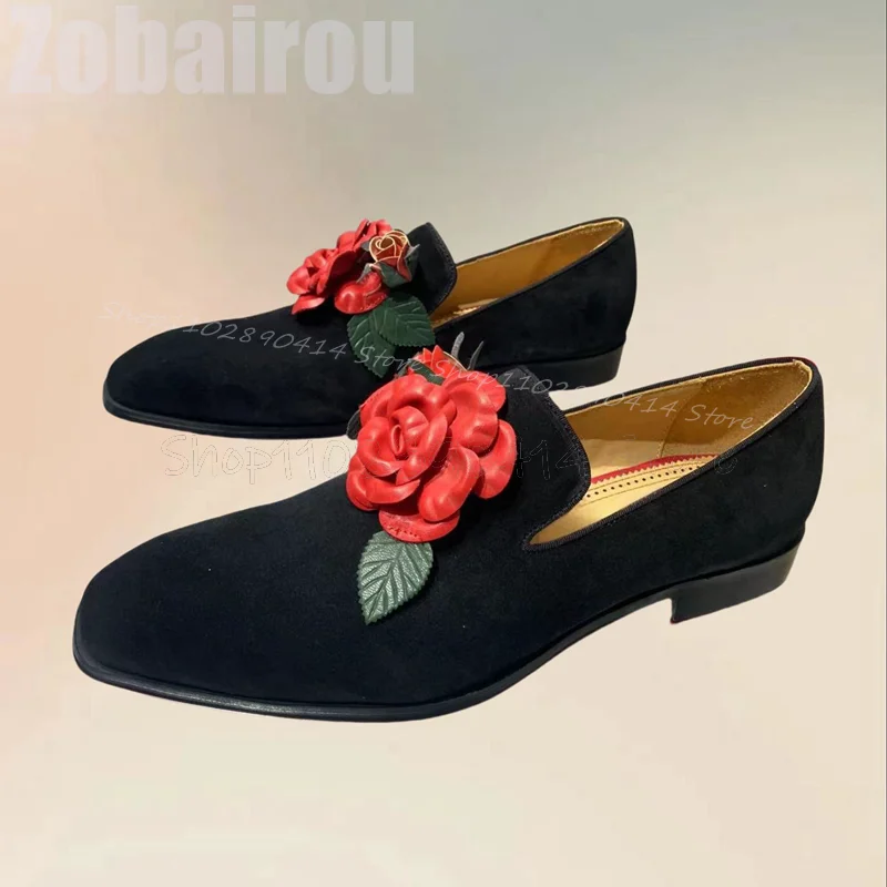 Мокасины мужские из флока