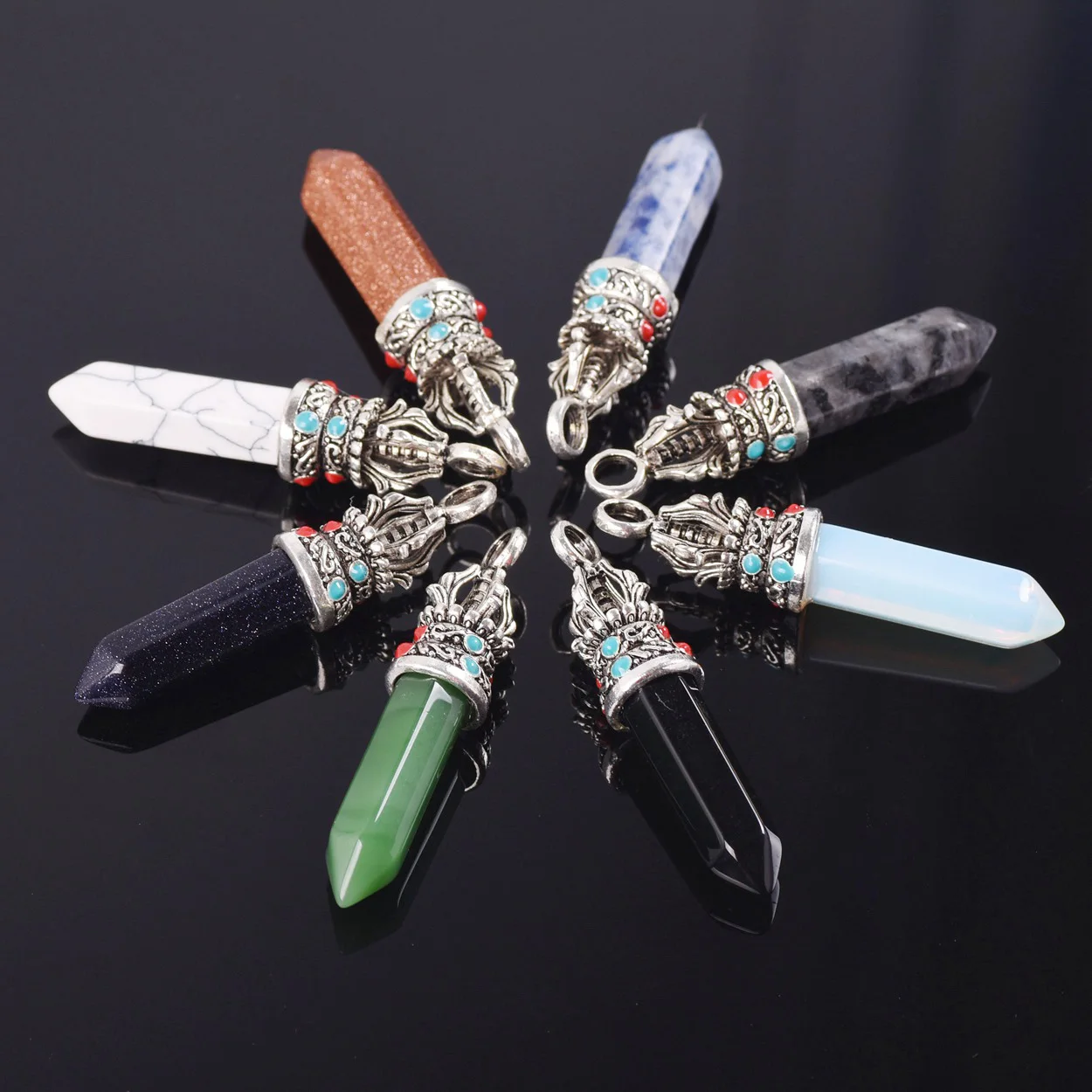 Шестигранная подвеска из натурального - Фотография_3