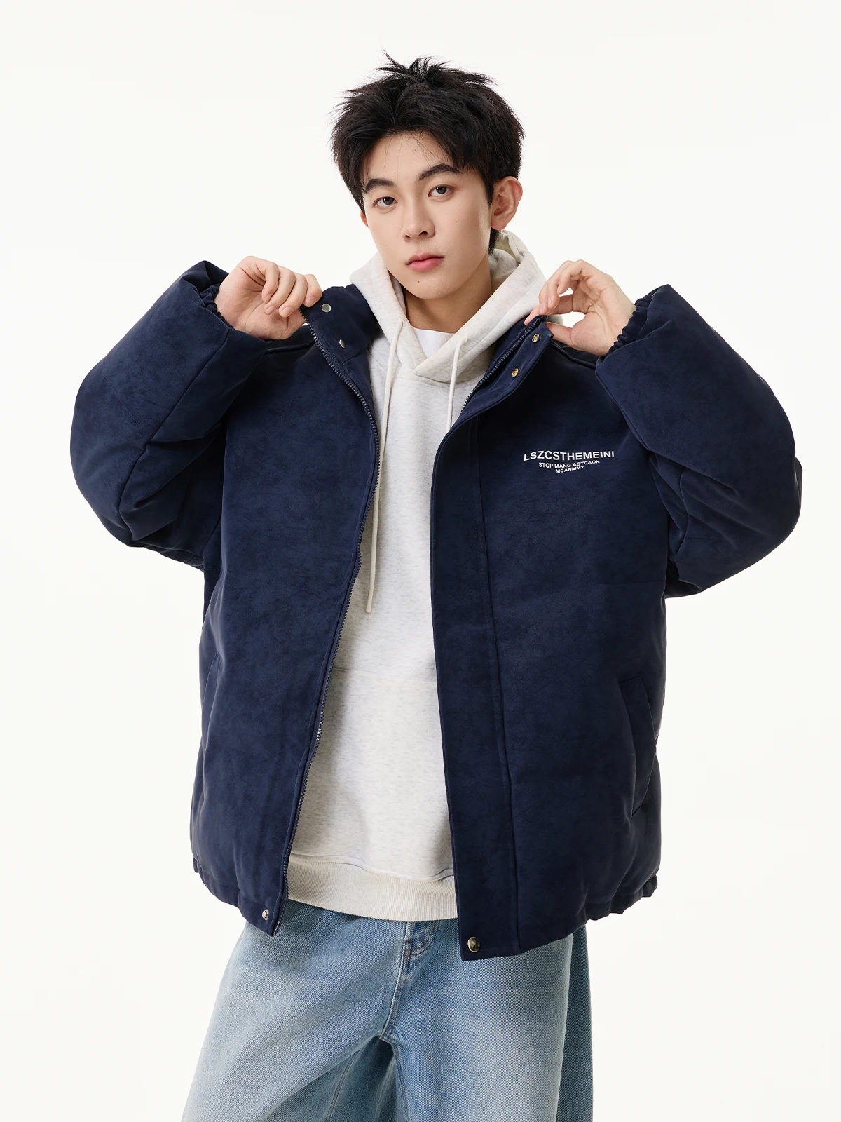 Зимнее новое пальто кофейного цвета в американском стиле - Фотография_5