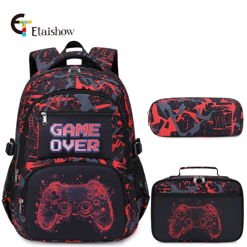 Рюкзак для мальчика с сумкой для обеда и пеналом - Фотография_4