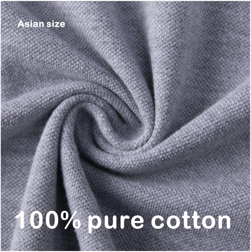 Летняя рубашка-поло из чистого хлопка с логотипом на заказ и вышивкой - Фотография_6