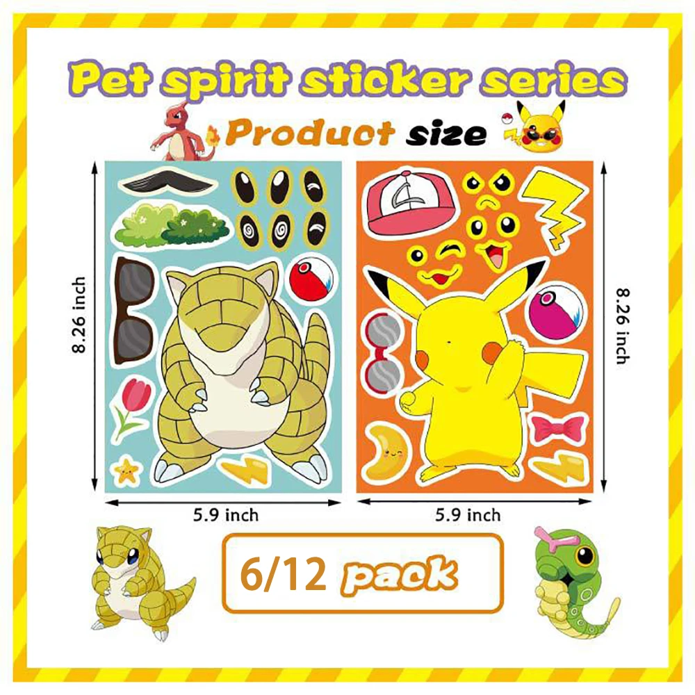 Листов pokemon, детская головоломка - Фотография_3